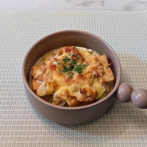 𝔂𝓾𝓶𝓲🍓の作ってみた!投稿(簡単お手軽♩厚揚げとネギの味噌マヨチーズ焼き)