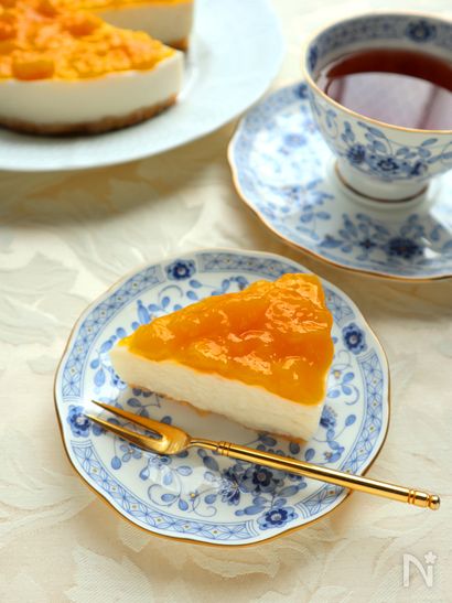 夏におすすめ！甘酒のマンゴーレアチーズケーキ