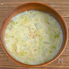 メイン食材は白菜だけ！白菜の豆乳スープ