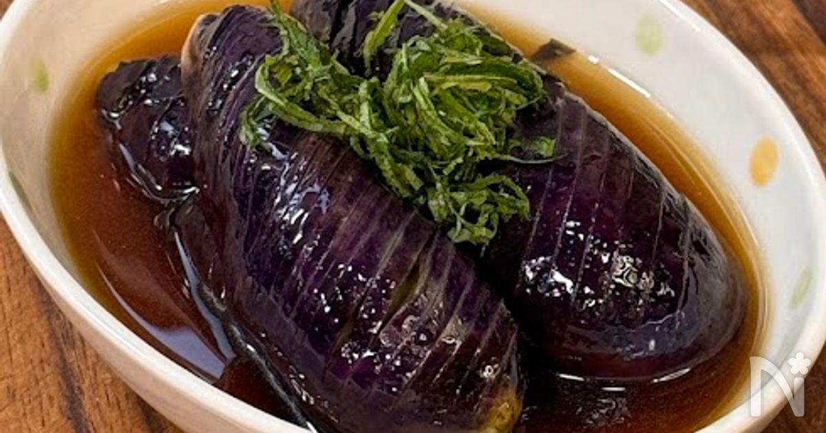 レンジで簡単・なすの煮浸し