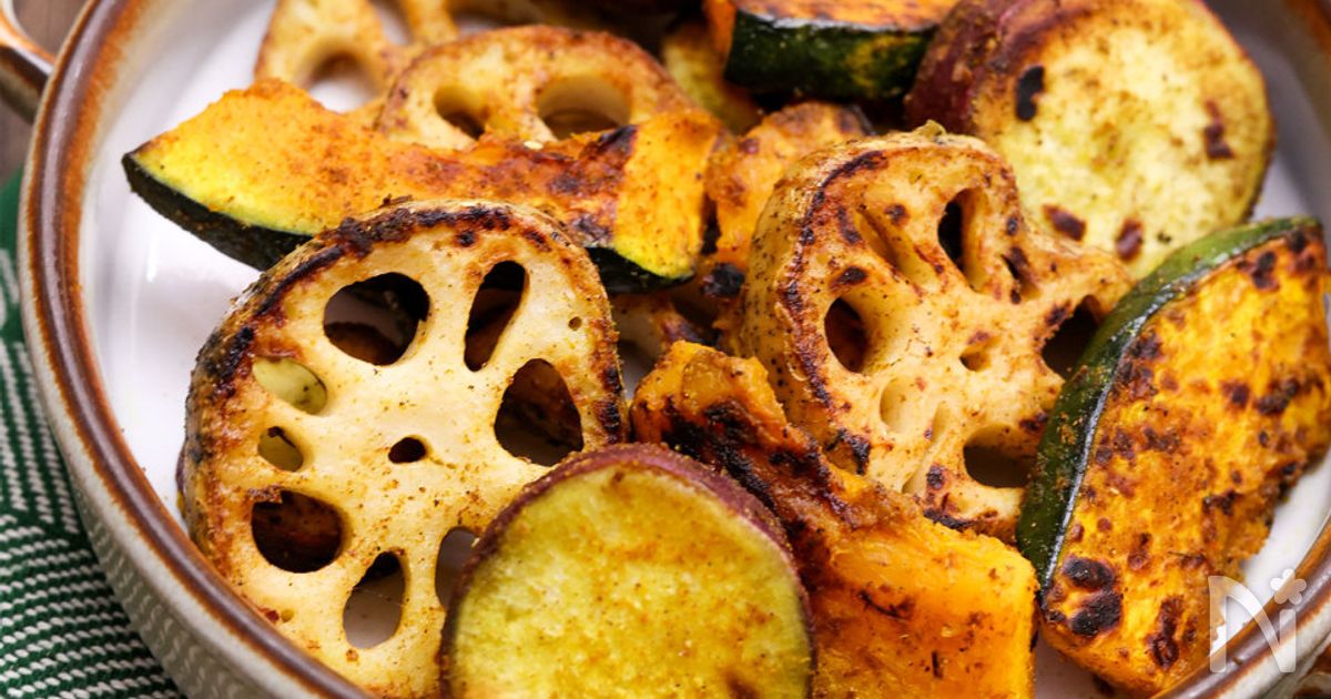 フライパンで作る 秋野菜のスパイシーグリル