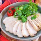 『コンソメ鶏ハム』感動の柔らかさ♪巻かない♪