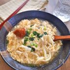 卵白救済！染み渡る卵とじうどん