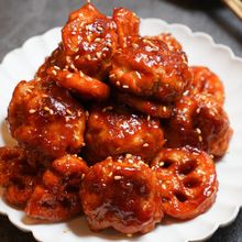 豚こまで♪ご飯すすむ『蓮根たっぷり！ヤンニョムポーク』