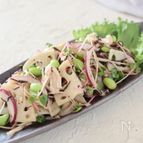 ささみとレンコンのひじきサラダ