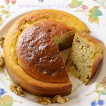 【バナナとクルミの米粉ケーキ】ふわふわ！粒々食感がアクセント