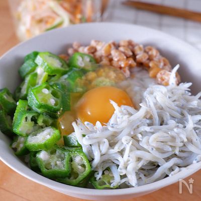 3分で完成!〈ねばねば丼〉暑さに疲れた人!労り&爆速ごはん