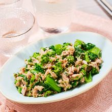 電子レンジで簡単!【菜の花とツナの和え物】