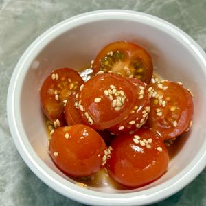 968467の作ってみた!投稿(【ミニトマトのナムル】和えるだけ♪酸味と風味がおいしい１品)