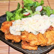揚げずに焼いて野菜もたっぷり♪ヘルシーチキン南蛮