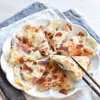 蓮根の豚コマはさみ焼き＊ワンパンお手軽！