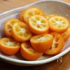 ローストきんかんのクリームチーズ和えの下準備