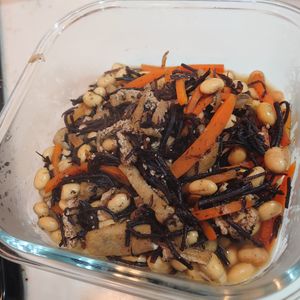 どんまいちゃんの作ってみた!投稿(【ひじきとお豆の煮物】常備菜や副菜にぴったり！)