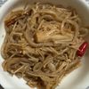 チョビの助の作ってみた!投稿(シャキシャキ食感が美味しい「糸こんにゃくとエノキのすき炒め」)