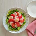 【ホタテと中玉トマトのカルパッチョ】柚子香るあっさり美味しい