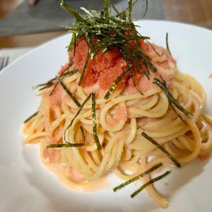 ぽちゃこの作ってみた!投稿(何度も作りたい【明太子パスタ】茹でて和えるだけなのに絶品!)