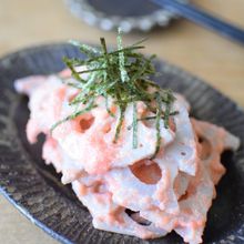 シャキシャキれんこんのたらマヨ和え♪