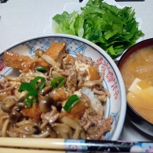 ジョニジョニの作ってみた!投稿(ご飯が止まらん！絶品きのこ餡のカリカリ厚揚げ)