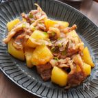 てりてり♡豚肉とじゃがいもの和風炒め