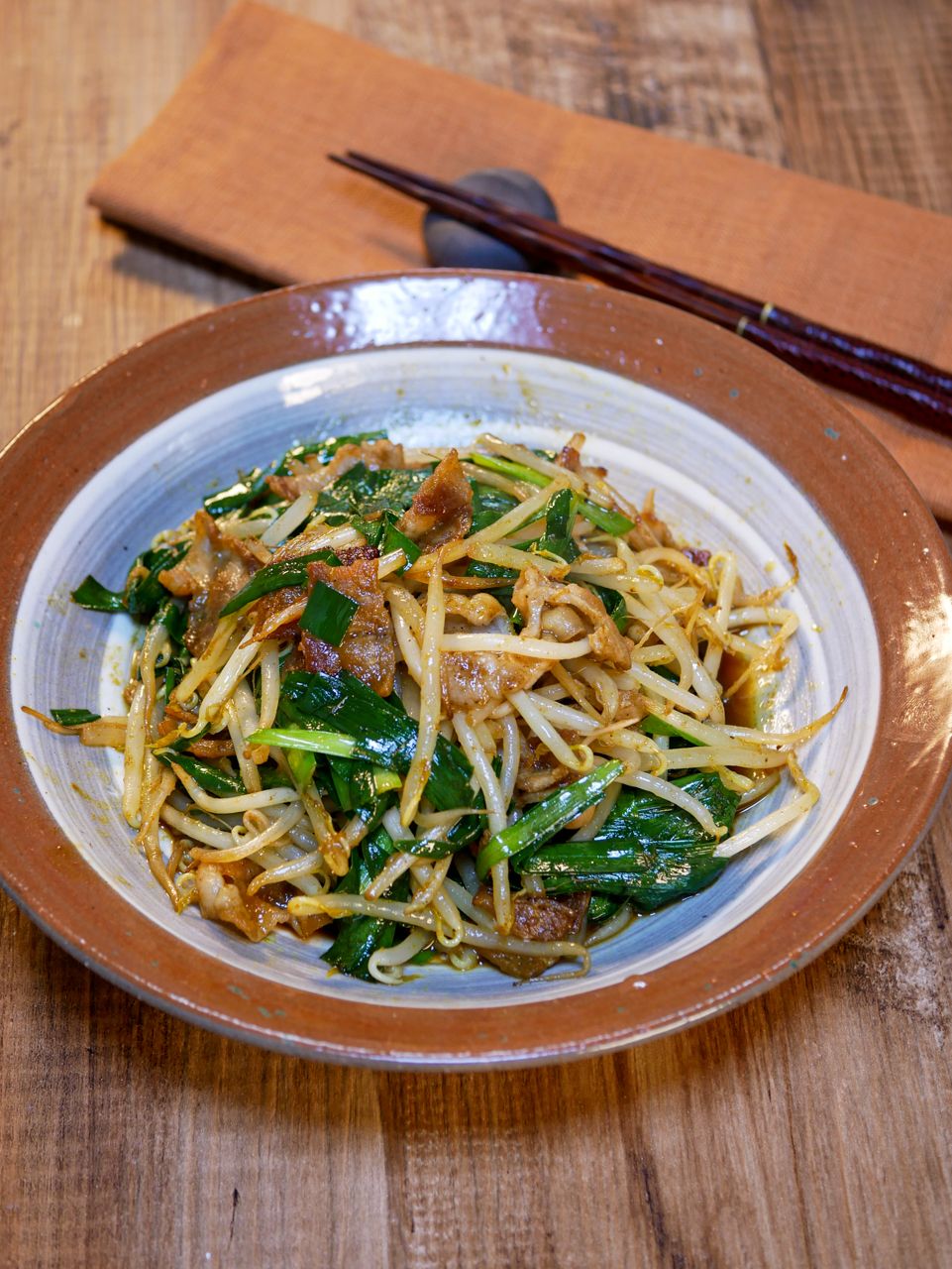 ニラもやしカレー醤油炒め | レシピサイトNadia