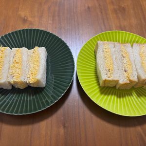 こむぎの作ってみた!投稿(やさしい味のふわとろ卵サンド)