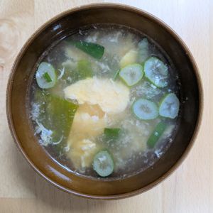 ゆいの作ってみた!投稿(【長ねぎの中華風たまごスープ】超簡単なのに絶品すぎる！)