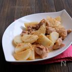 長芋と鶏肉の旨だし梅バター炒め