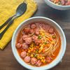 【ミネストローネ風スープパスタ】ワンパン！の工程4