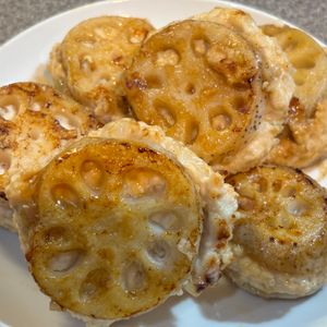you-kariの作ってみた!投稿(シャキシャキ♪蓮根のはさみ焼き)