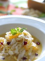 贅沢パルミジャーノの爽やかオレンジパスタ