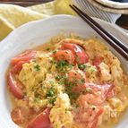 トマトとふわとろ卵の中華炒め