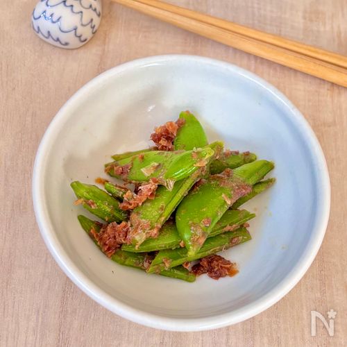 和えるだけ絶品！子どもが食べやすいスナップエンドウ◎