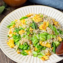 キャベツと卵のうま塩だし炒飯