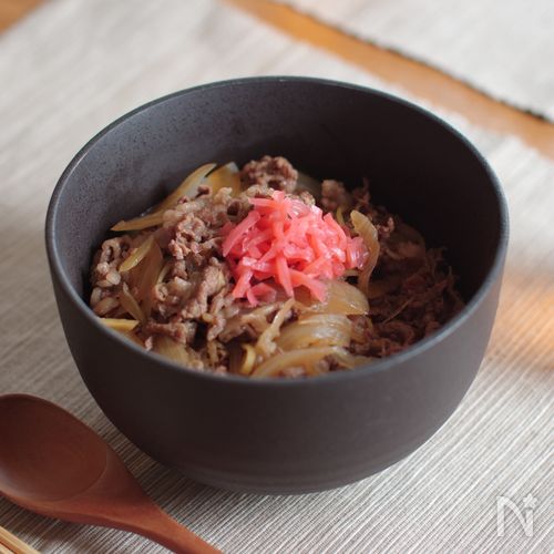 味がしみしみで美味しい!つゆだく牛丼