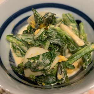ぐ〜たら子の作ってみた!投稿(菜の花の美味しい食べ方『菜の花の和風ハニーマスタード和え』)