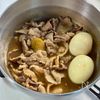 豚こまで手軽に♪【豚肉と卵の甘辛煮】の工程3
