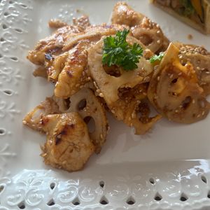 こむぎの作ってみた!投稿(蓮根とささみが旨い《ごまたっぷり♡照り焼き》)