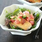 にんにくチップが決め手☆豆腐ステーキのサラダ
