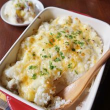 サツマイモと鶏肉の簡単ドリア