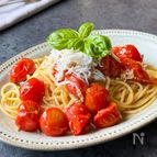 【ミニトマトとしらすのパスタ】じゅわっと甘い！