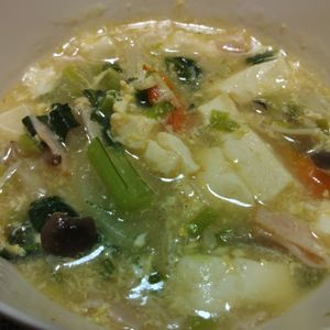 1352245ゆうさんの作ってみた!投稿(【チンゲンサイの酸辣湯（サンラータン）】ほどよい酸味♪)