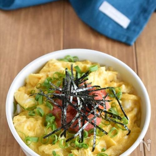 【卵と明太子のふわとろ丼】おかわり必須の美味しさ♡