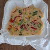 レンチン5分♪冷凍パプリカで作るレンチンオムレツの工程1