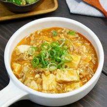 シャキッと食感がたまらない♡れんこん入りコクうま麻婆豆腐