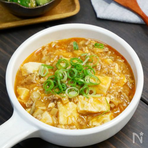 シャキッと食感がたまらない♡れんこん入りコクうま麻婆豆腐