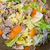 余ったそうめんが激変「野菜たっぷりの焼きそうめん」の工程1