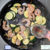 ズッキーニとえびのクリーム煮│ワンパンで夏の爽やかおかずの工程3
