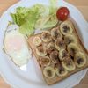 ゆいの作ってみた!投稿(シナモンバナナトースト)