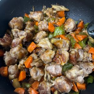 ハル🌸の作ってみた!投稿(こま肉でやわらか♡『豚肉の黒酢あんかけ』揚げない・作り置き)