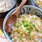 身体に染みる♡とりそぼろde参鶏湯風あんかけ丼♡